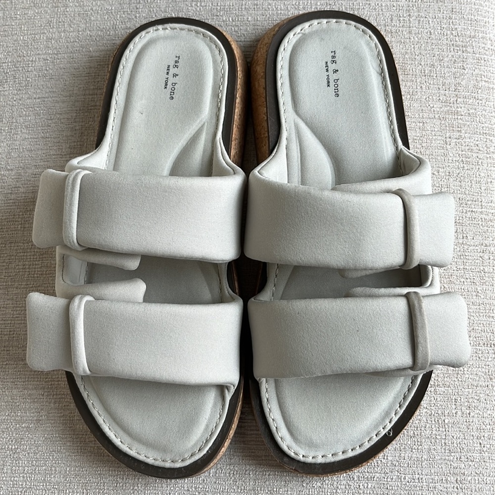 Rag And Bone Two Strap Neoprene Slides - image 1